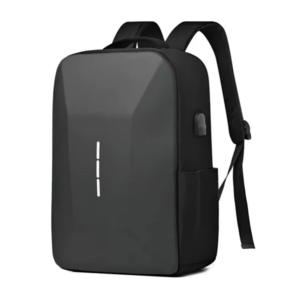 Sleek Black Anti-Theft Laptop Backpack with USB Port - Picture 13 of 13